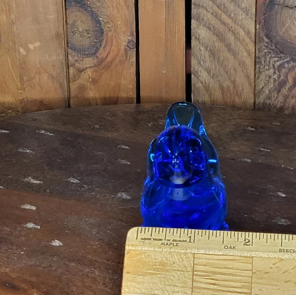 Blue Glass Bird Figurine - Picture 10 of 16